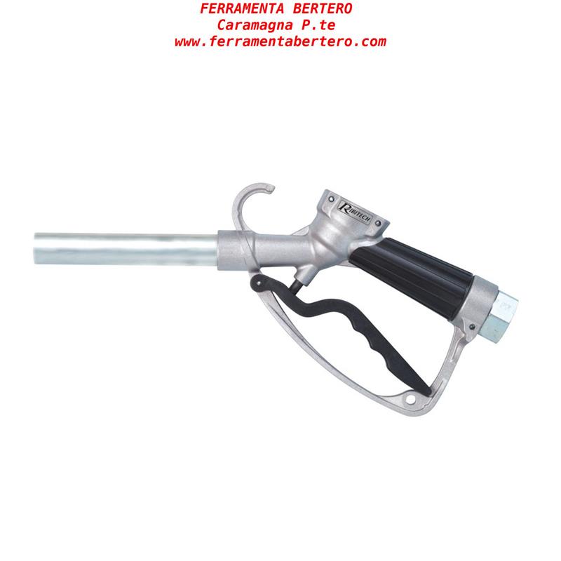 Pistola Gasolio In Alluminio RIBIMEX PRPG121 – Raccordo Girevole 1” Femmina In Ottone, Made In Italy