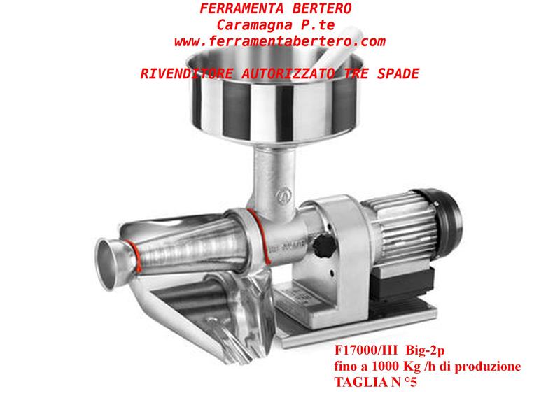 Reber 9008 N 400W Spremipomodoro Elettrico in Acciaio